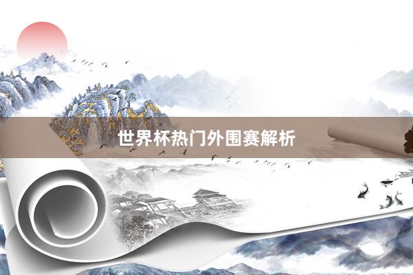 世界杯热门外围赛解析